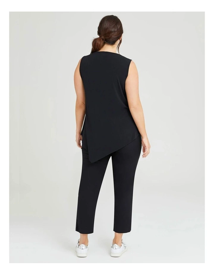 Luna Mix Media Tank in Black