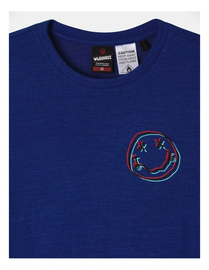 Skate Smiley Pyjama in Marine