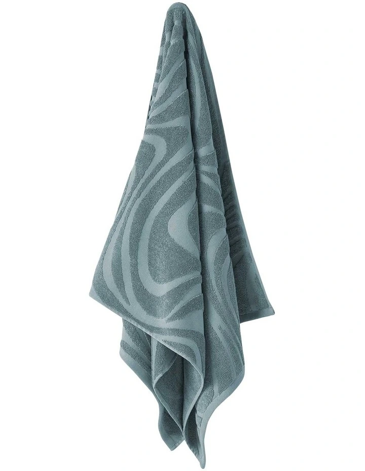 Wave Towel Range in Pacific Blue