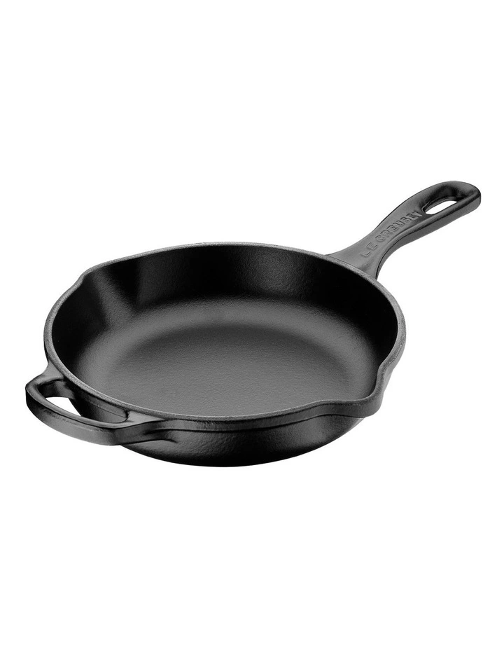 Signature Cast Iron Round Skillet 20cm in Satin Black