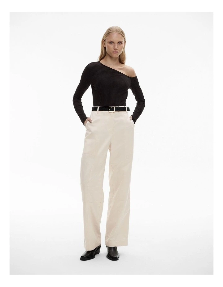 Seam Detail Pant in Cream