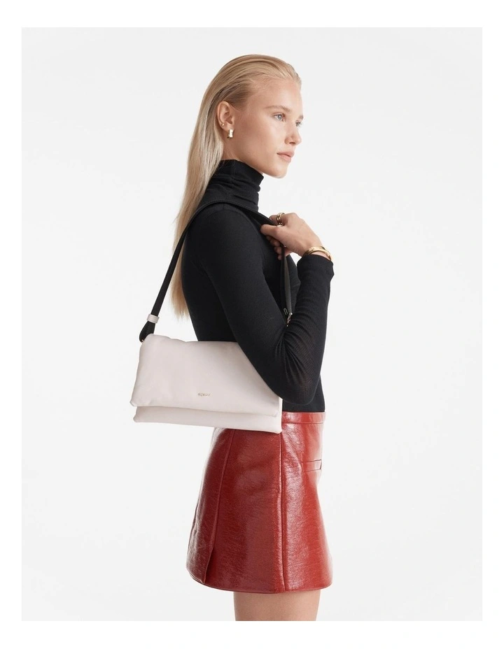 Puffy Crossbody Bag in Ivory