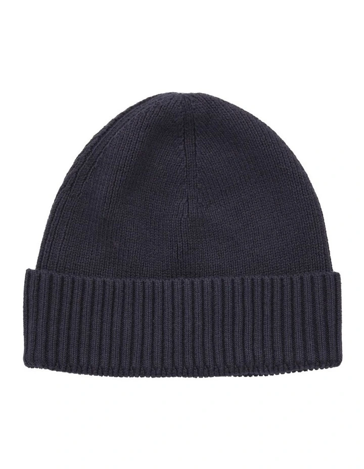 Essential Flag Beanie in Navy