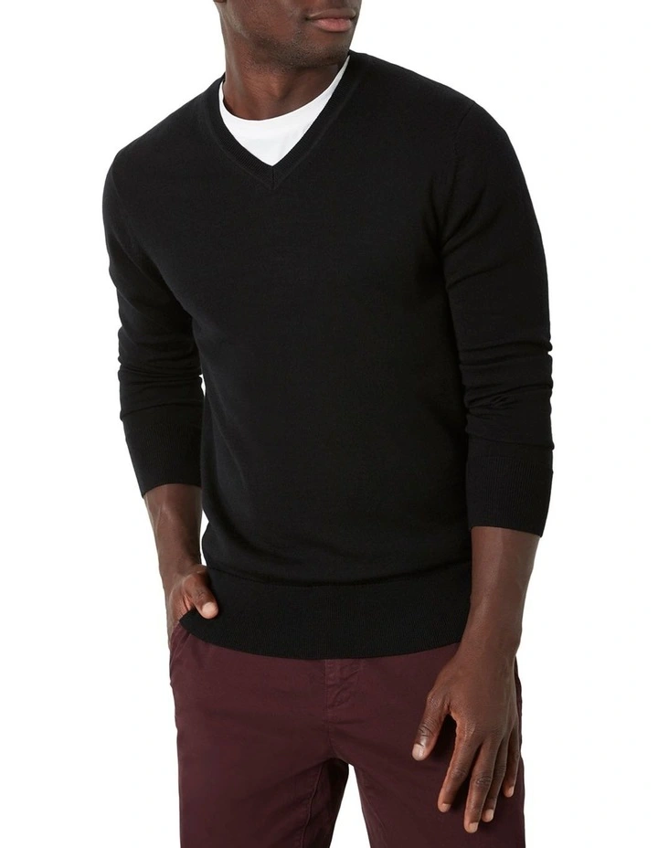Buchanan Ashby Merino V Knit Black