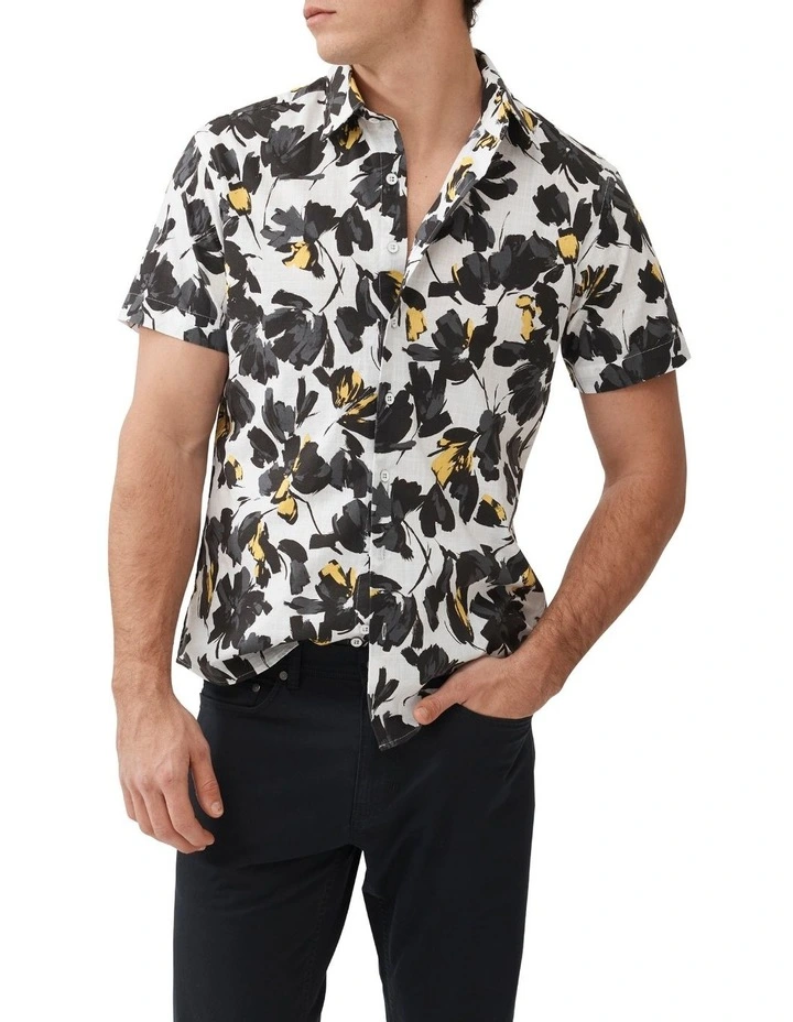 Newcastle Short Sleeve Shirt in Charcoal