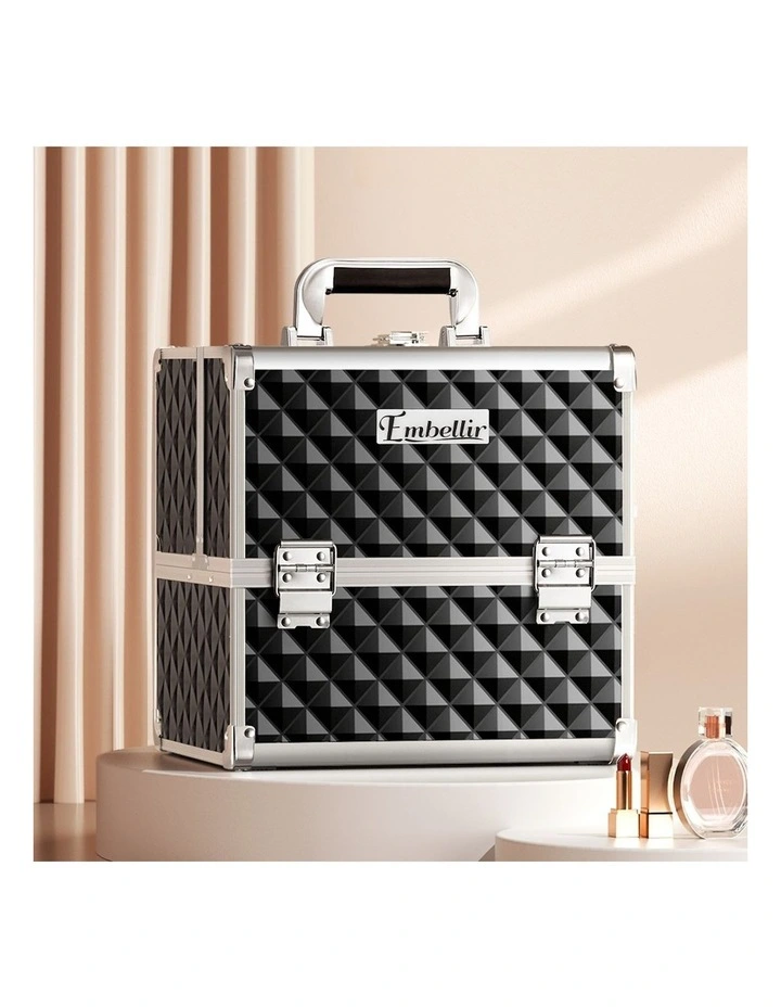 Large Makeup Case Beauty Organiser in Black