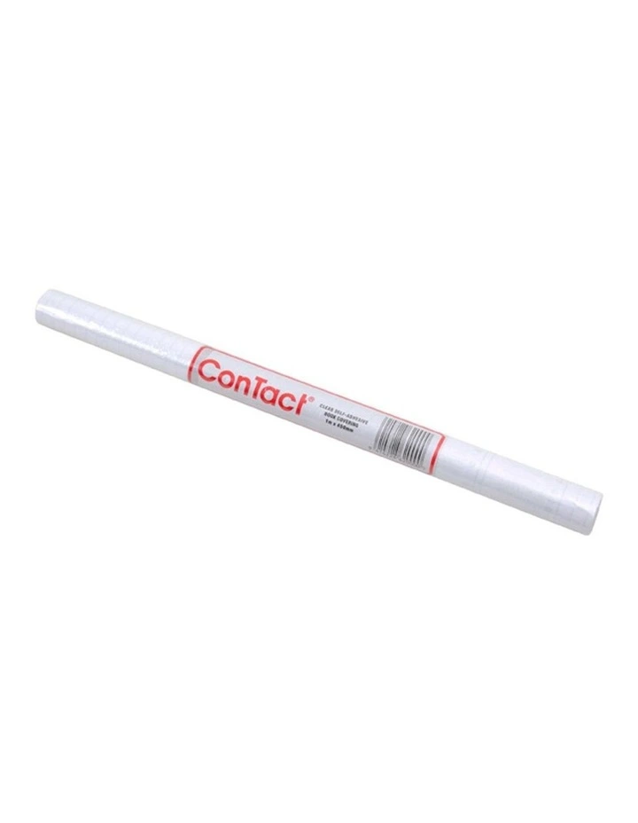 Clear 5M x 450mm School Book Covering Self Adhesive Protective Roll
