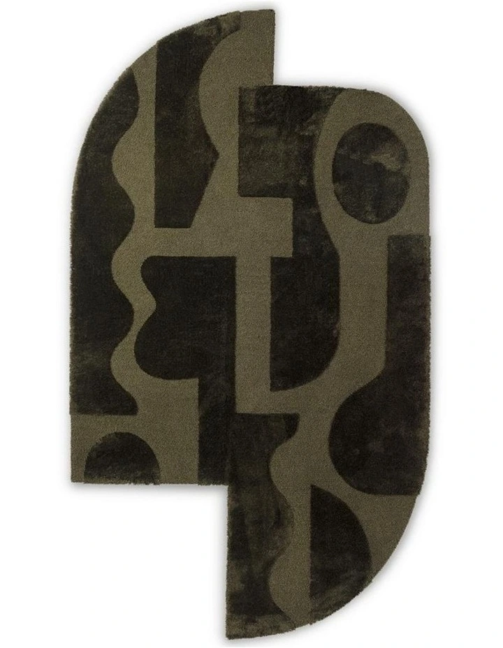 Twinset Mural Rug 121107 in Forest