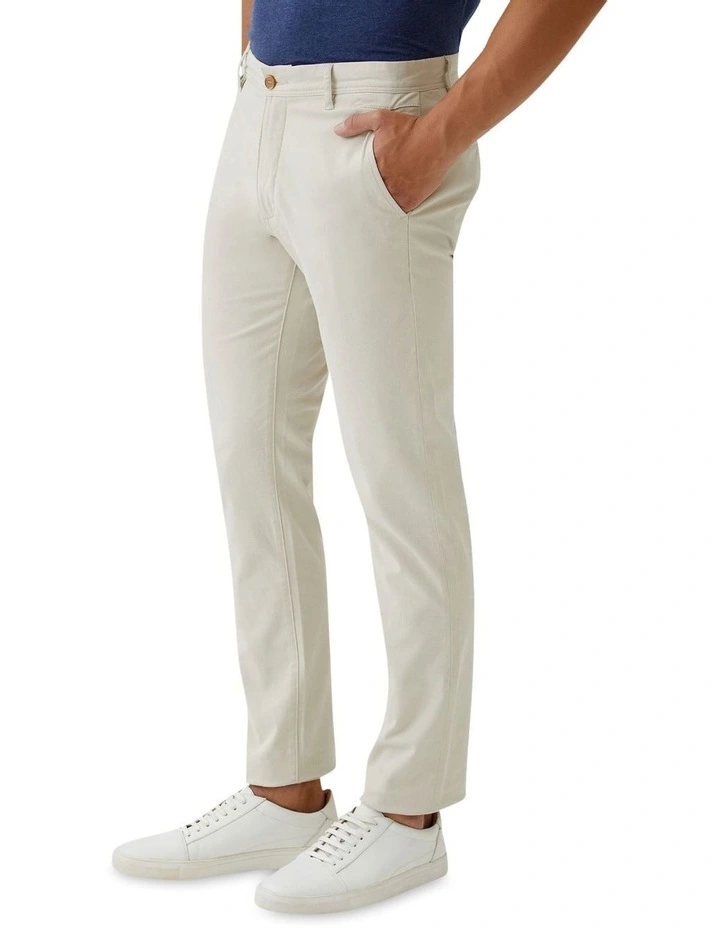 Danny Casual Organic Cotton Chinos in Stone