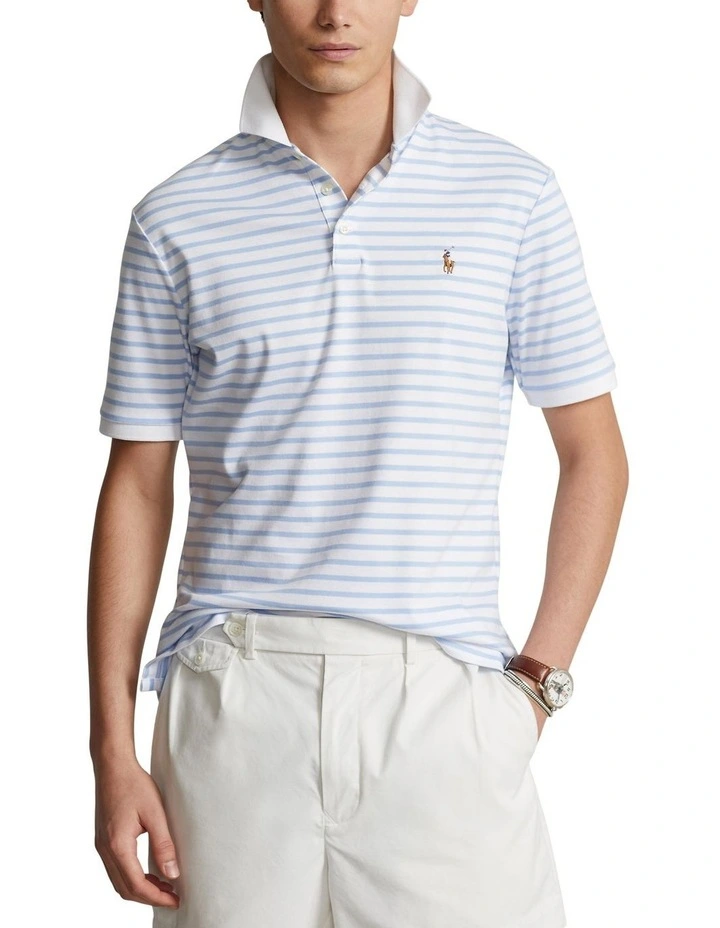 Custom Slim Fit Soft Cotton Polo Shirt in White
