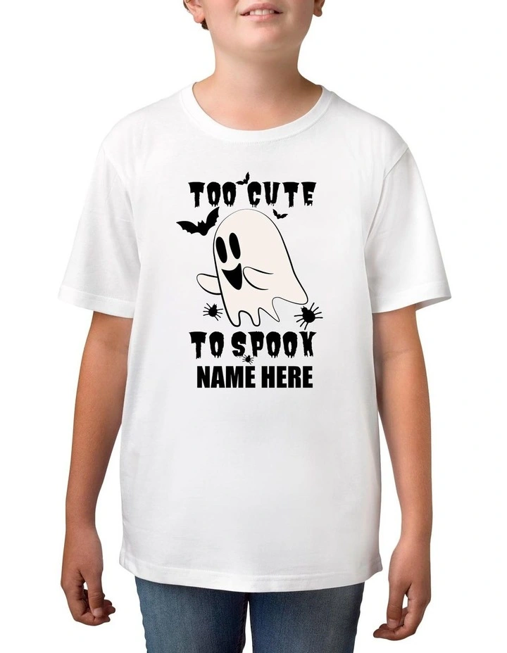 Boy's Halloween Spook Personalised Cotton T-Shirt