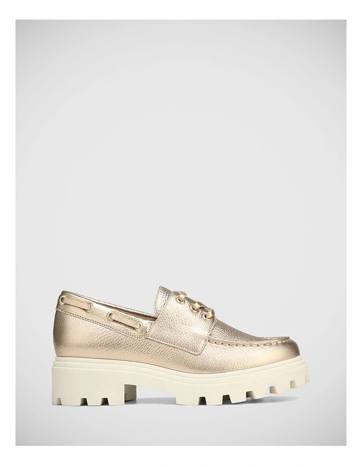 Fiorentina Leather Brogue in Champagne