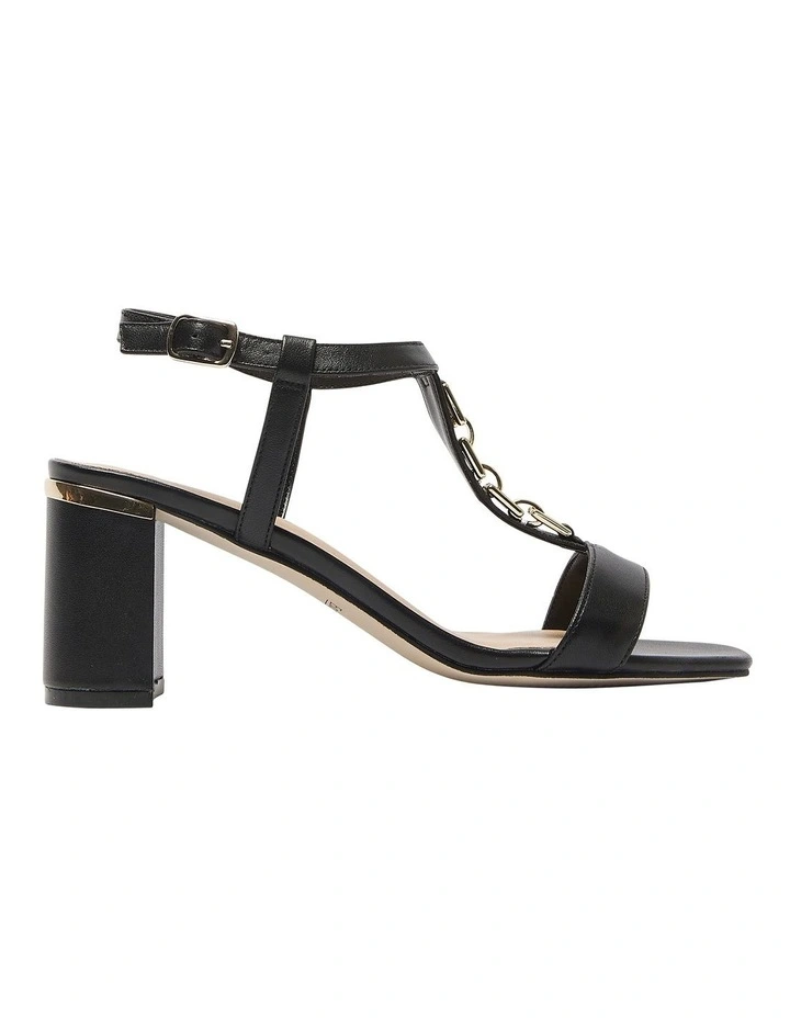Unicorn Sandals in Black Leather