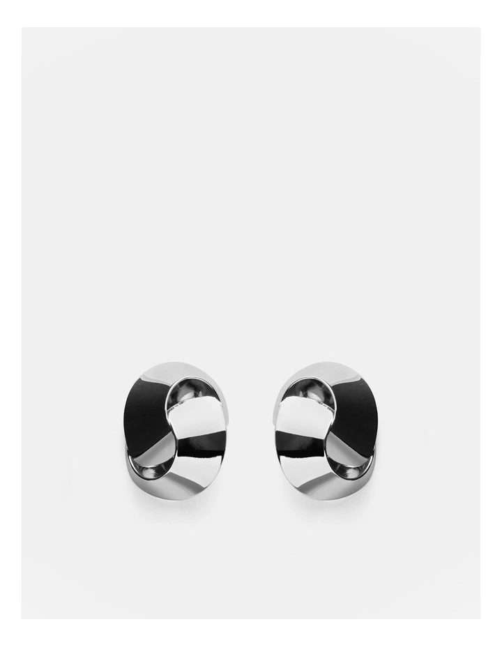 Swirl It Stud Earrings in Silver