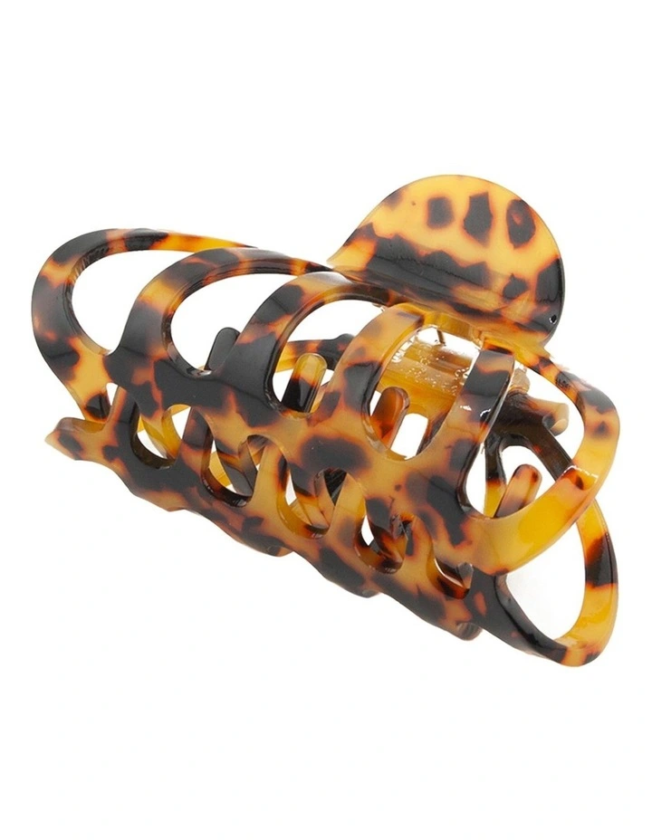 Claw Hair Clip in Dark Leopard