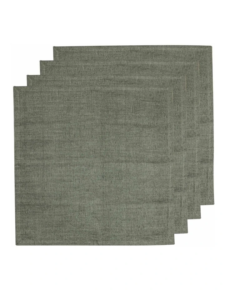 Lina Napkin 4 Pack in Moss
