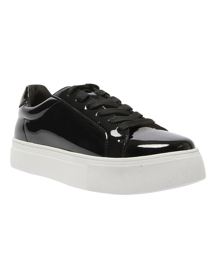 Frenzy Sneakers in Black Patent