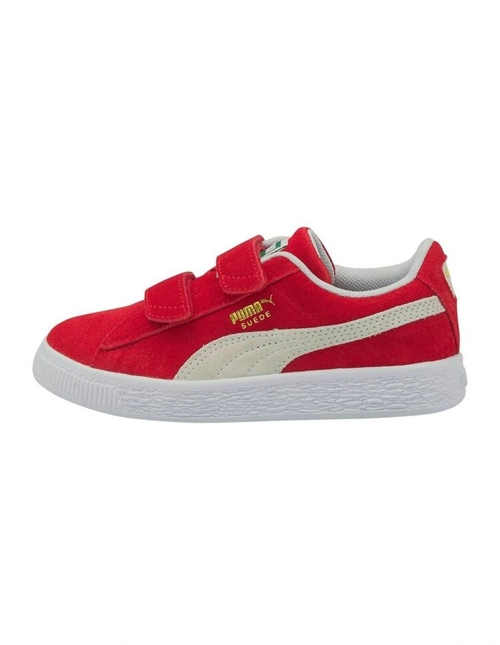 Suede Classic XXI Self-Fastening Pre School Sneakers in Red