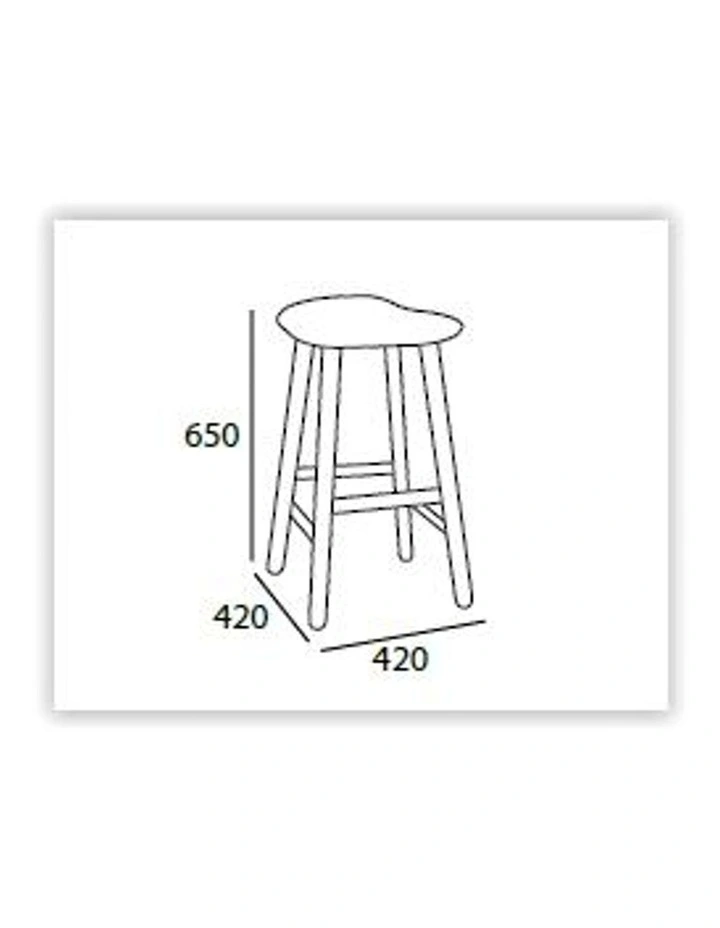 Hetty Counter Stool Black Ash Veneer