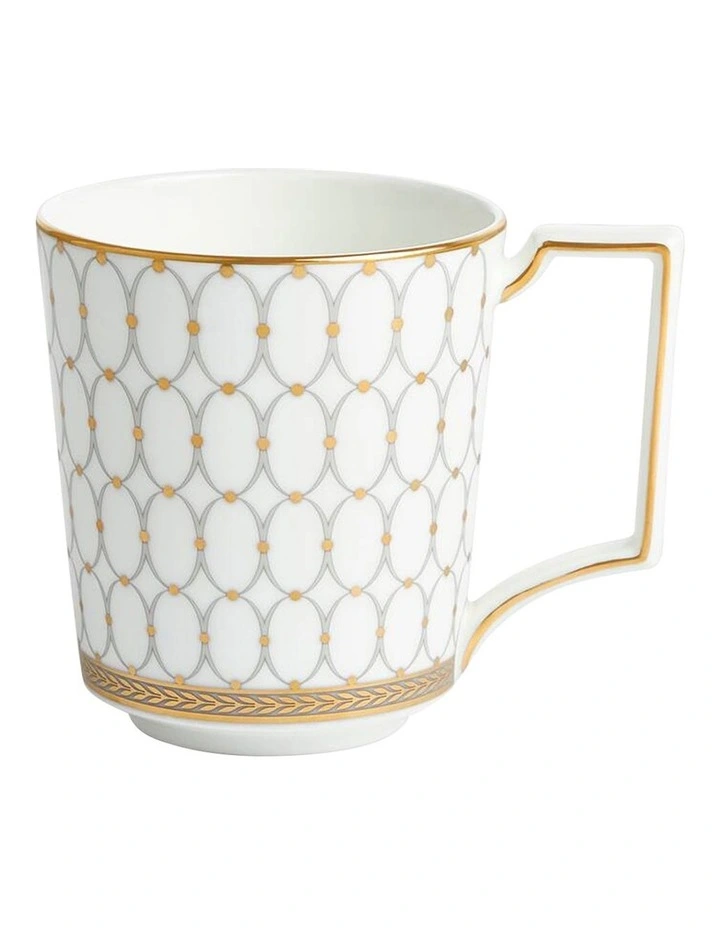 Renaissance Grey Mug in White/Gold