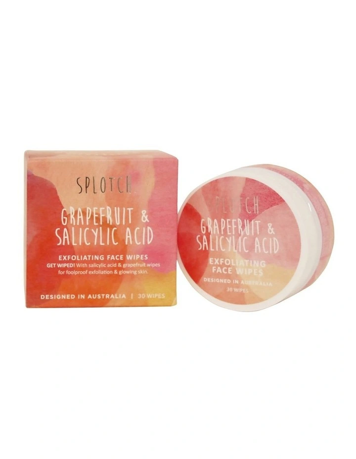 Splotch Grapefruit & Salicylic Acid Exfoliating Wipes 30 Pieces
