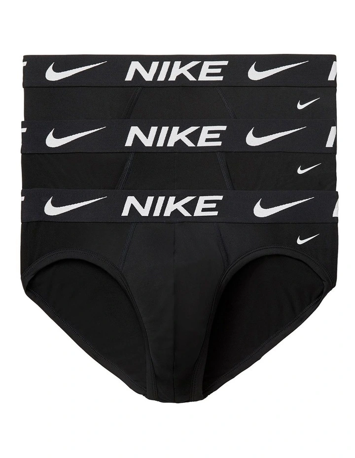 Essential Micro Briefs 3 Pack in Black