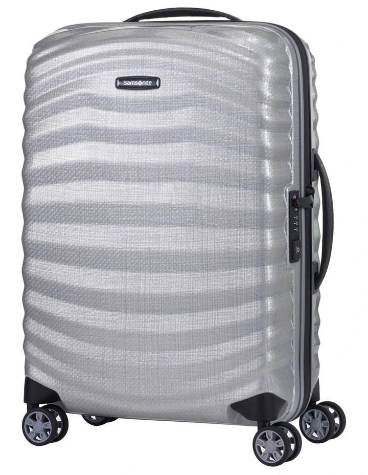 Lite-Shock 55cm Sport Spinner Suitcase in Silver