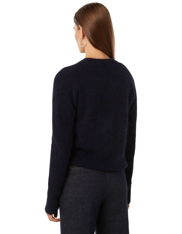 Kaia Alpaca Blend Jumper in Navy