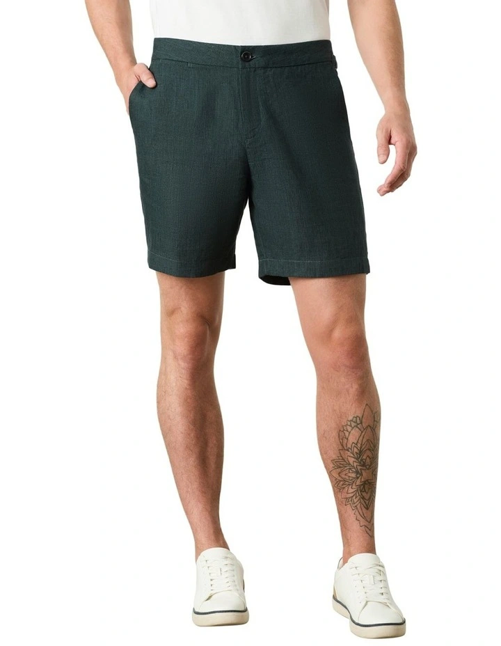 Forster Check Short in Navy