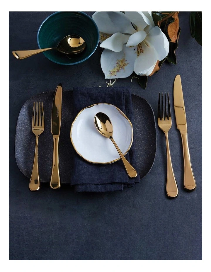 Chelsea 56 Piece Cutlery Set in Gold
