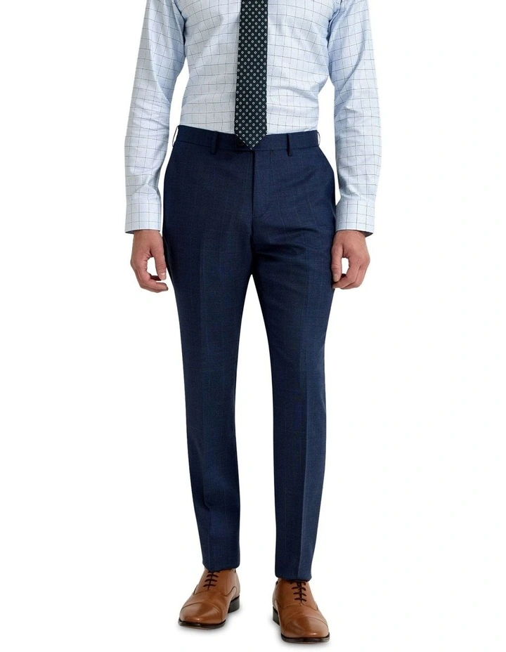 Hopkins Wool Suit Trousers in Blue