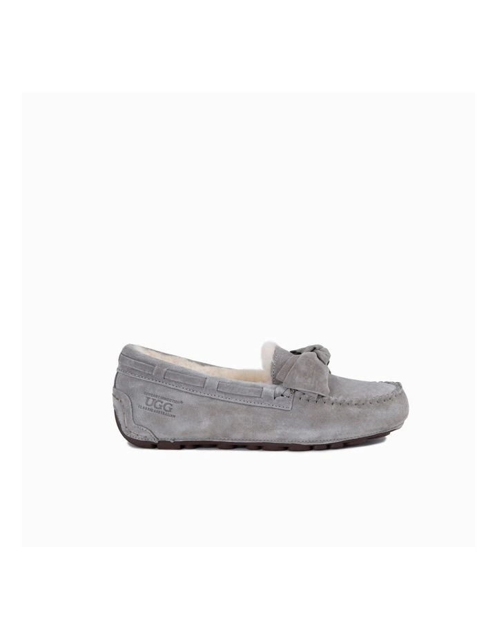 Remi Ladies Moccasin Loafers in Grey