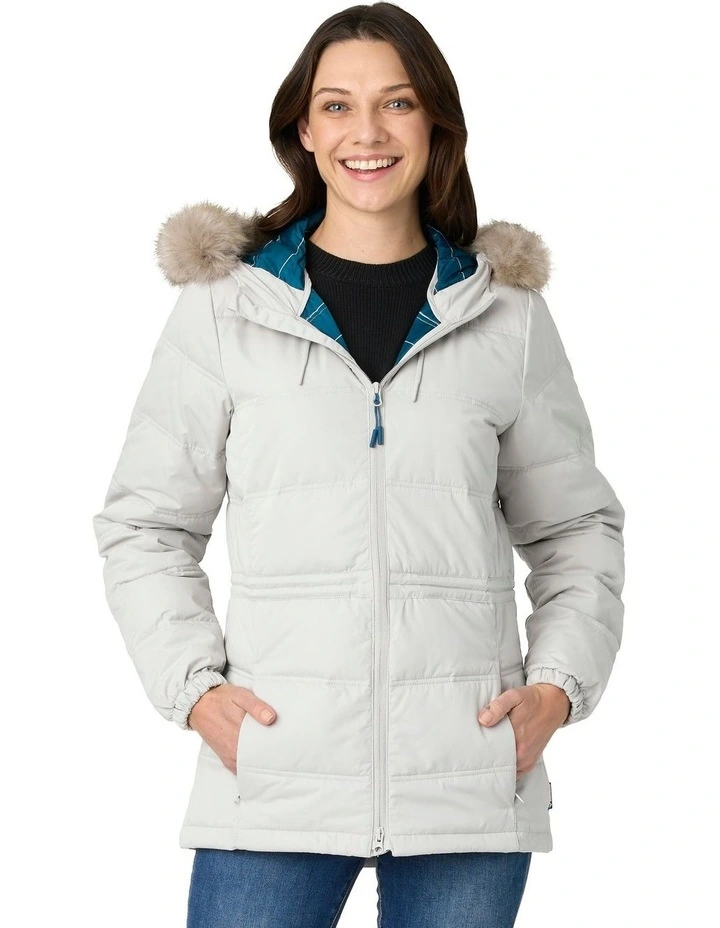Elara Urban Puffer in Pale Grey