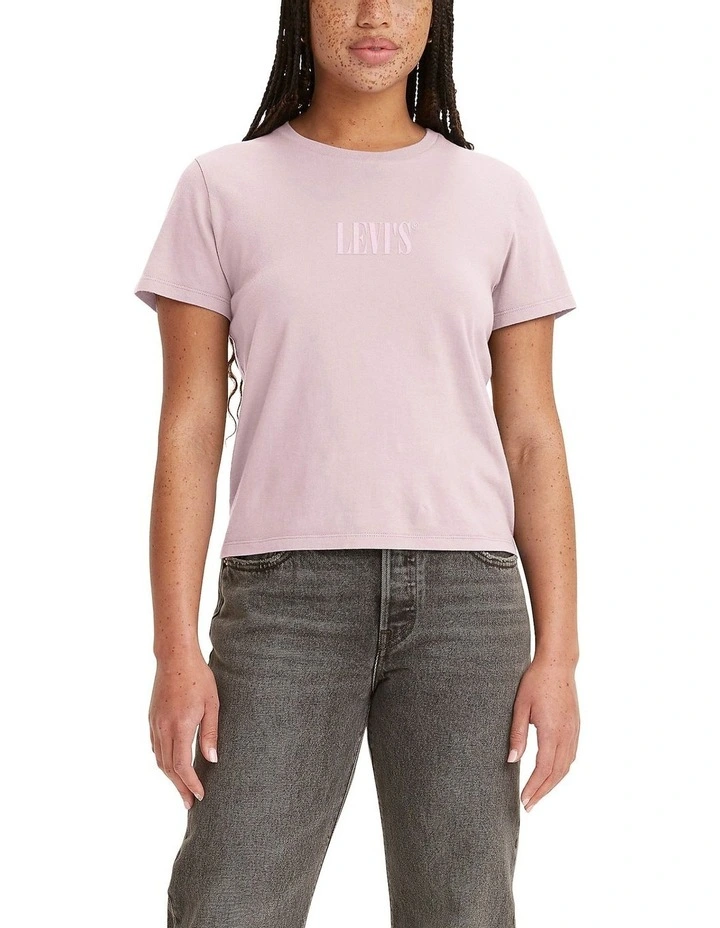 Short-Sleeve Graphic Boyfriend T-shirt in Keepsake Lilac