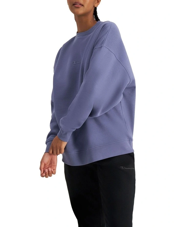 Script Tonal Crew Jumper in Blue