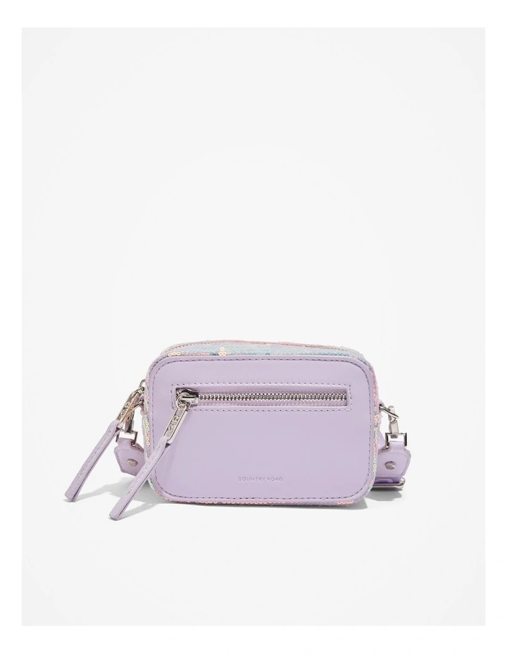 Sequin Camera Bag in Lilac