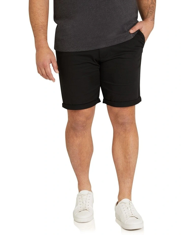 Charlie Canvas Short in Black