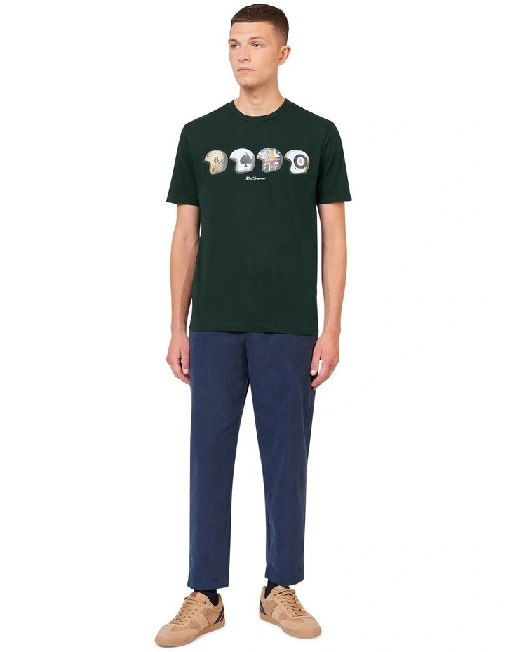 Helmets Tee in Green