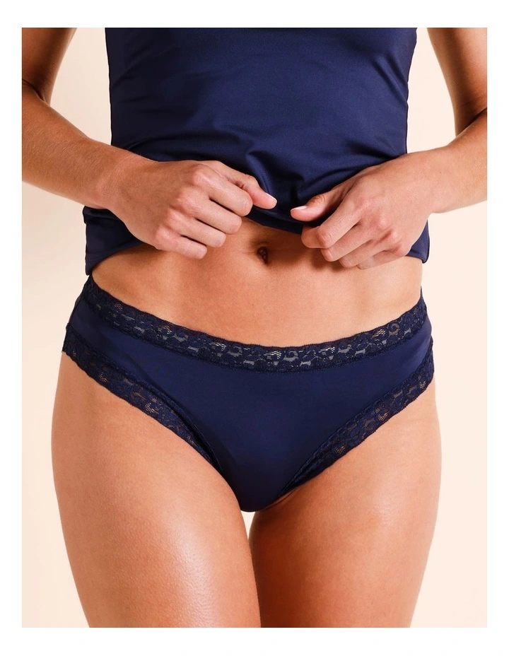 Smooth with Lace Bikini in Navy