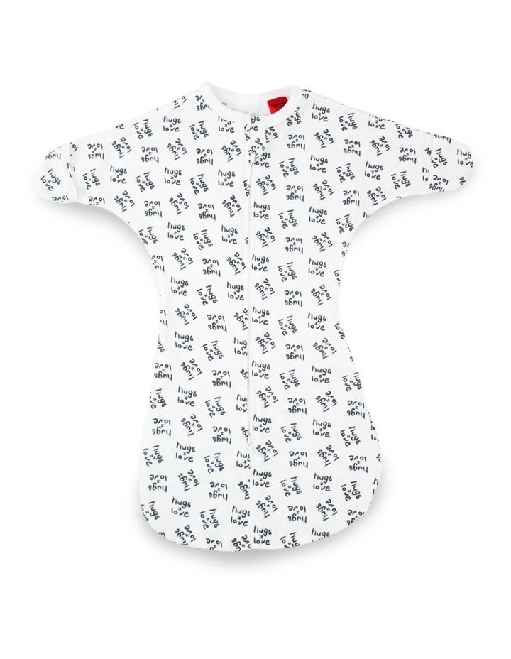 Cotton Swaddle Bag Small (0-3Month) in Hugs Equals Love