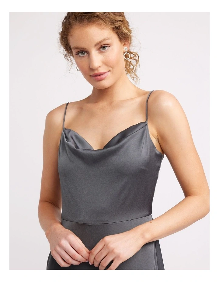 Montreal Maxi Dress in Pewter