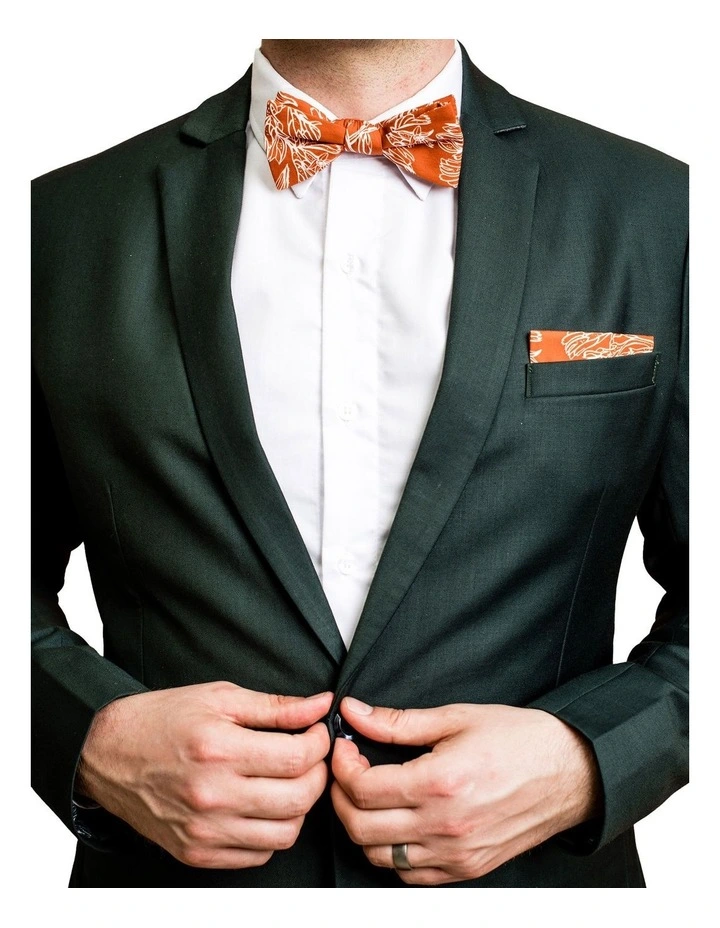 Kangaroo Paw Pocket Square in Red