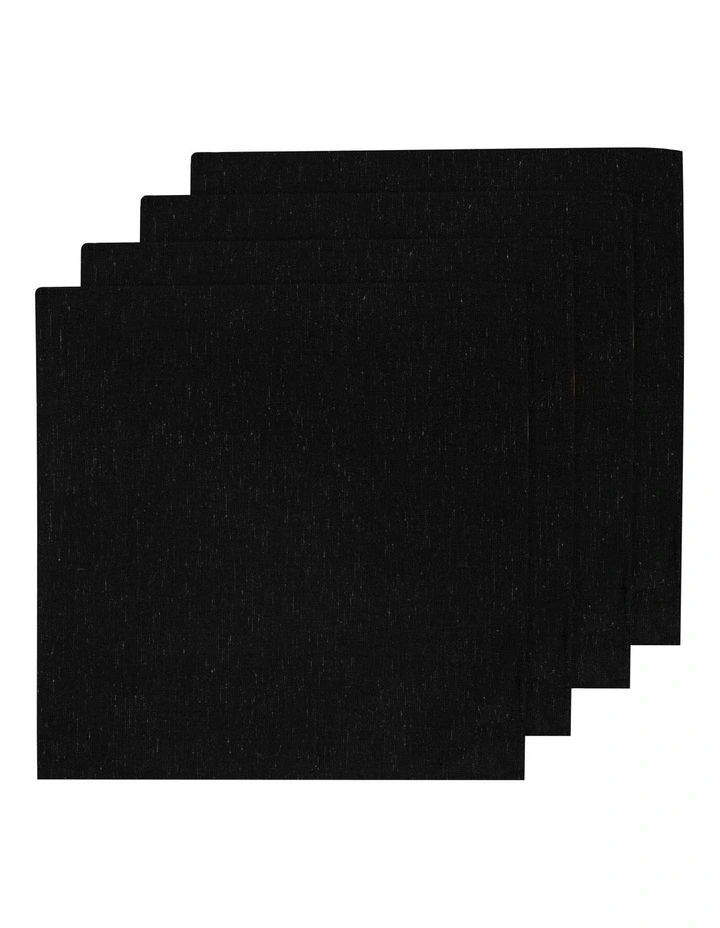 Seno Napkins 4 Pack in Black
