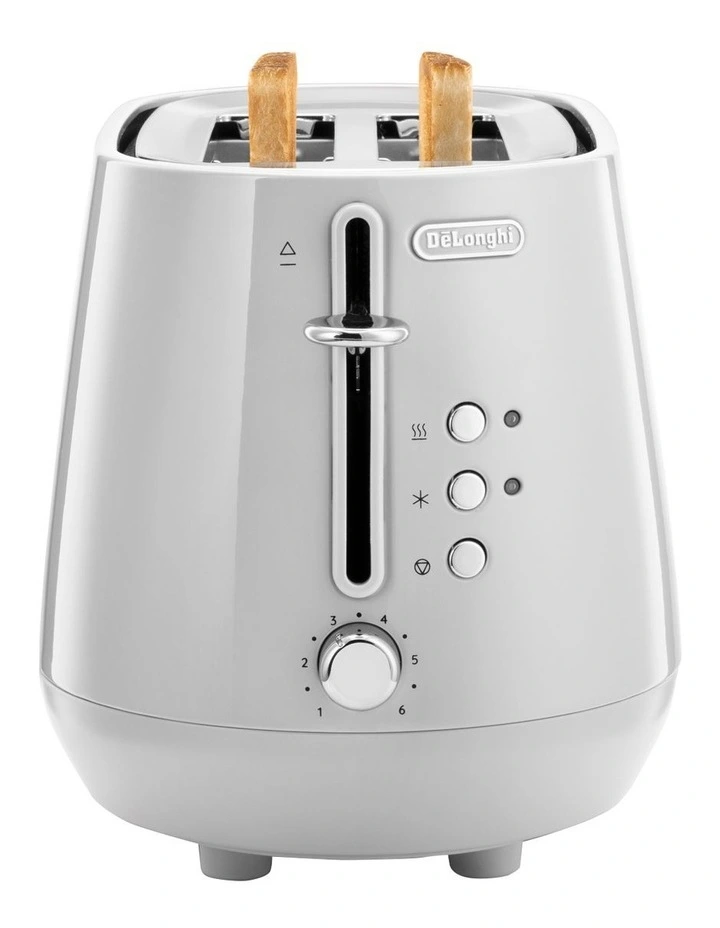 Eclettica 2 Slice Toaster in Whimsical White CTY2003W