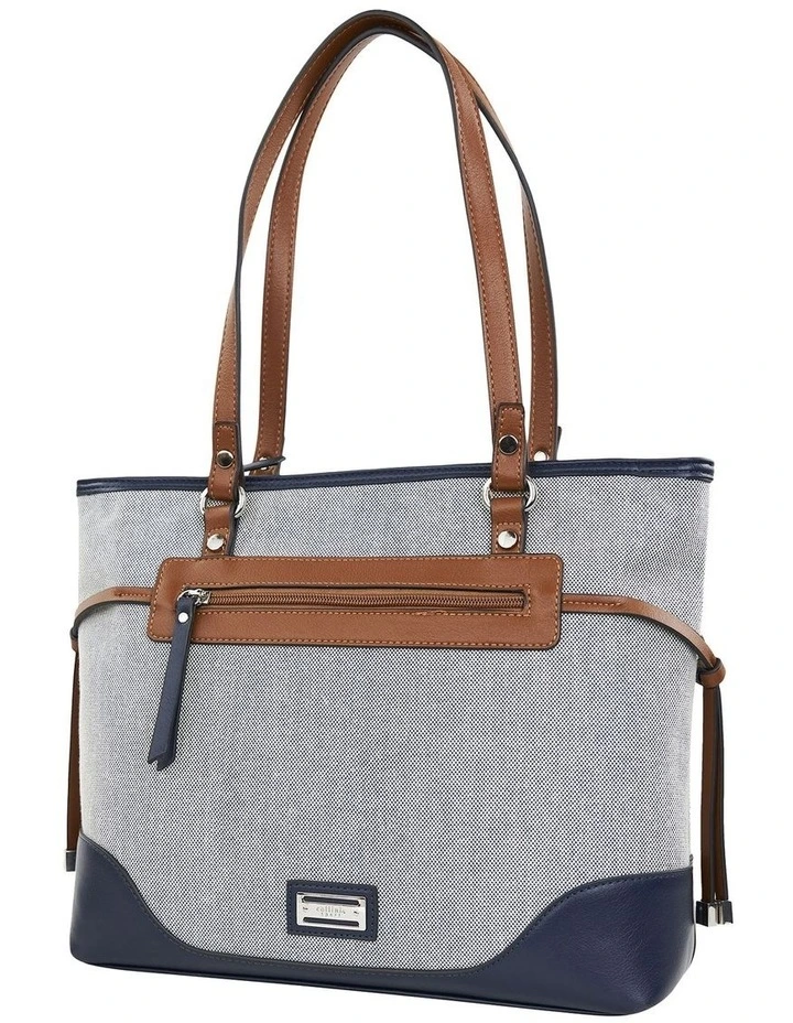 Bianca Tote Bag in Navy Multi