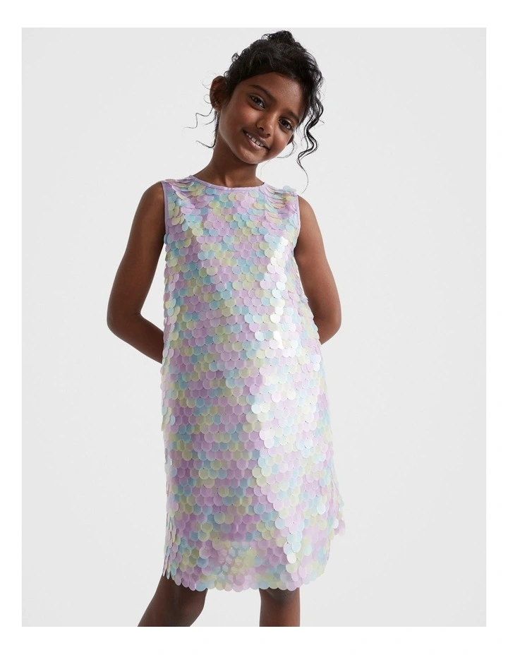 Ombre Sequin Dress in Lavender