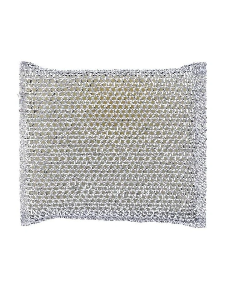8 Pack Non Scratch Mesh Sponge Metallic Silver And Gold