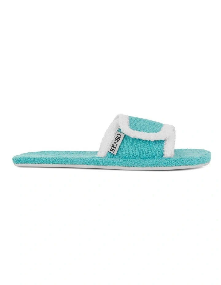 Iris Flat Sandals in Blue