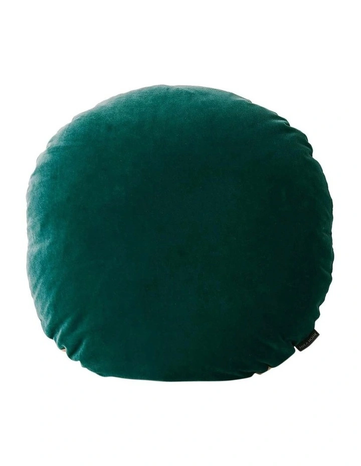 Luxury Velvet 55cm Round Cushion in Forest Night