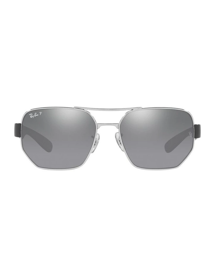 RB3672 Silver Polarised Sunglasses